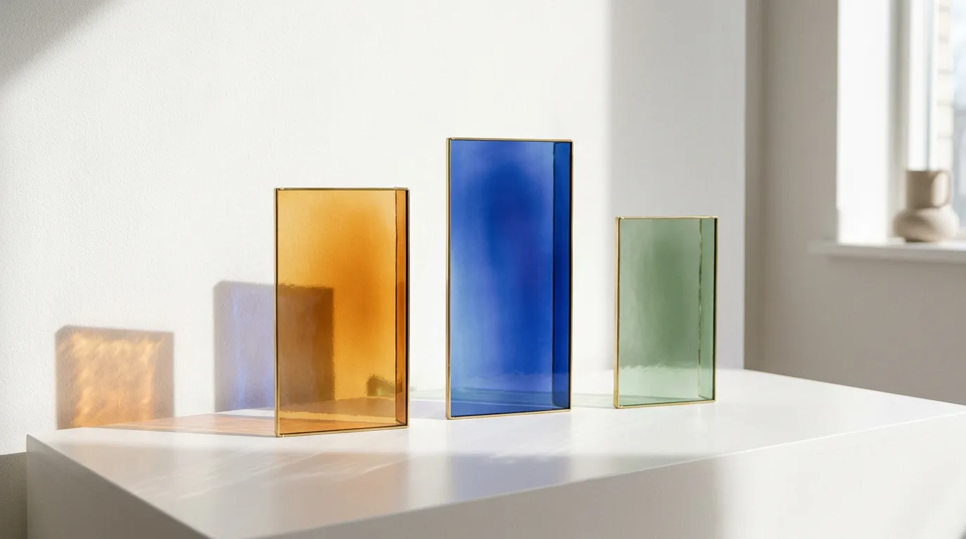 Gekleurd glas decoratie: ideeën, folie en montage tips