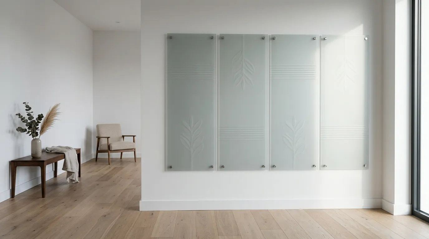 Glas decoratie muur: ideeën, folie en montage tips